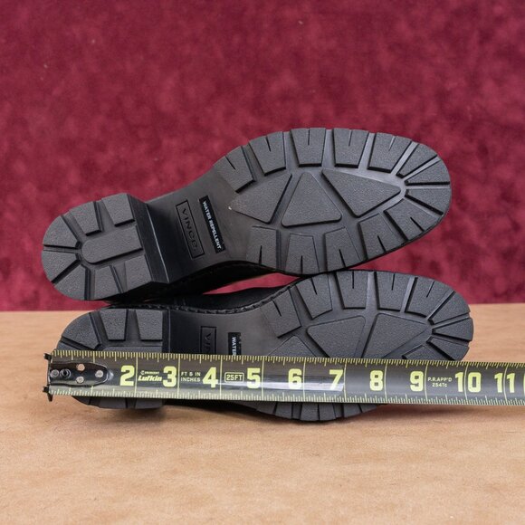 Vince Women Henderson Waterepellent Chelsea Black Leather boots size 9.5EUR 39.5 - Picture 5 of 9